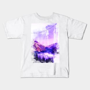 Berner Oberland Switzerland Foggy Mountain. For Foggy Forests & Mountain Lovers. Foggy mountain collection Kids T-Shirt